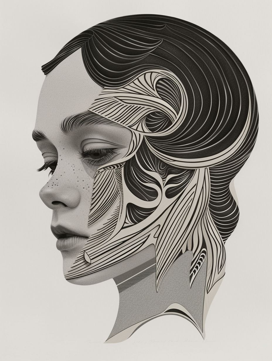 Fluid Surrealist Portrait Studies - Image 1