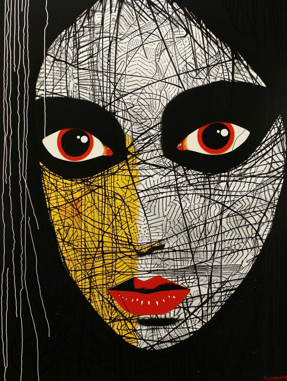 Abstract Linear Portraiture Study - Image 3