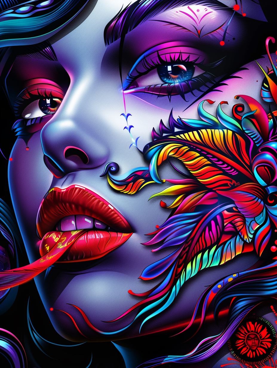Vibrant Visions of Surreal Feminine Beauty - Image 3