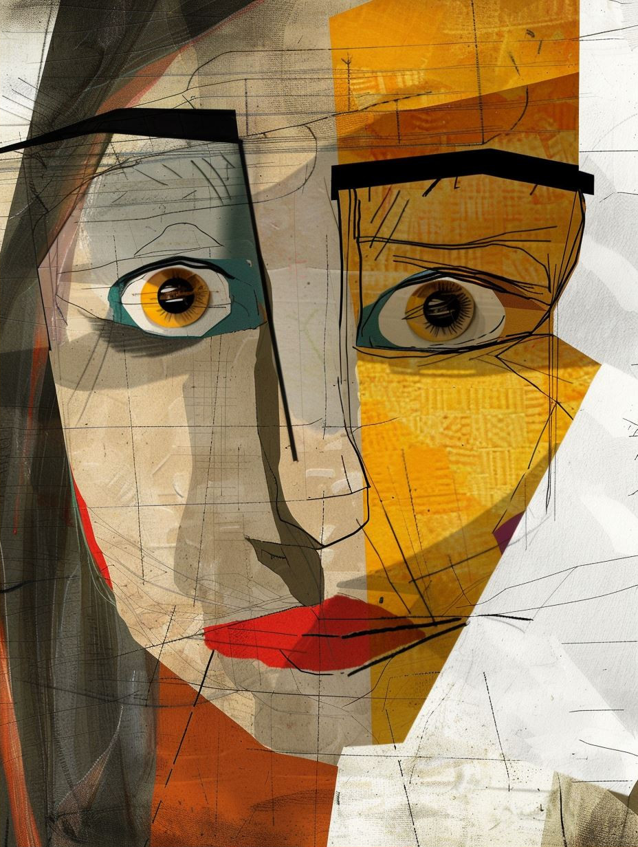 Fragmented Gaze of Golden Hue - Image 2
