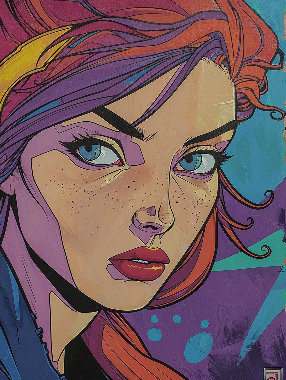 Neon Noir Comic Portraits - Image 2