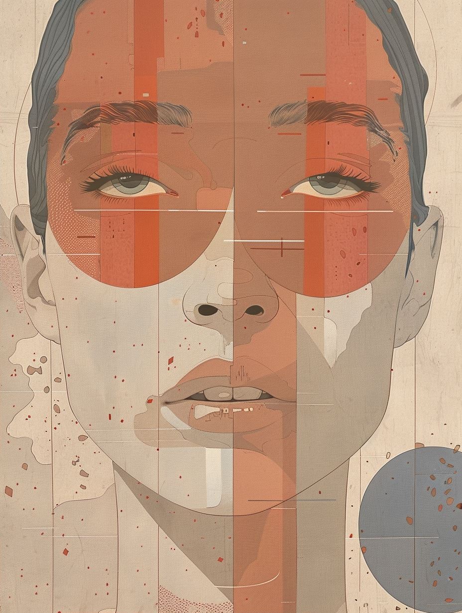Fragmented Soul in Crimson Tones - Image 2