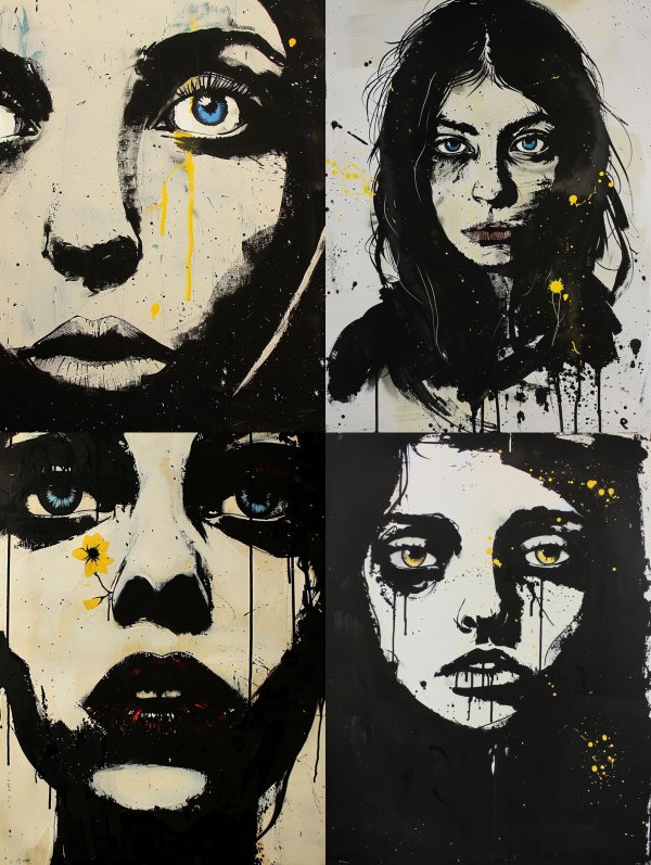 Melancholy in Ink and Gold