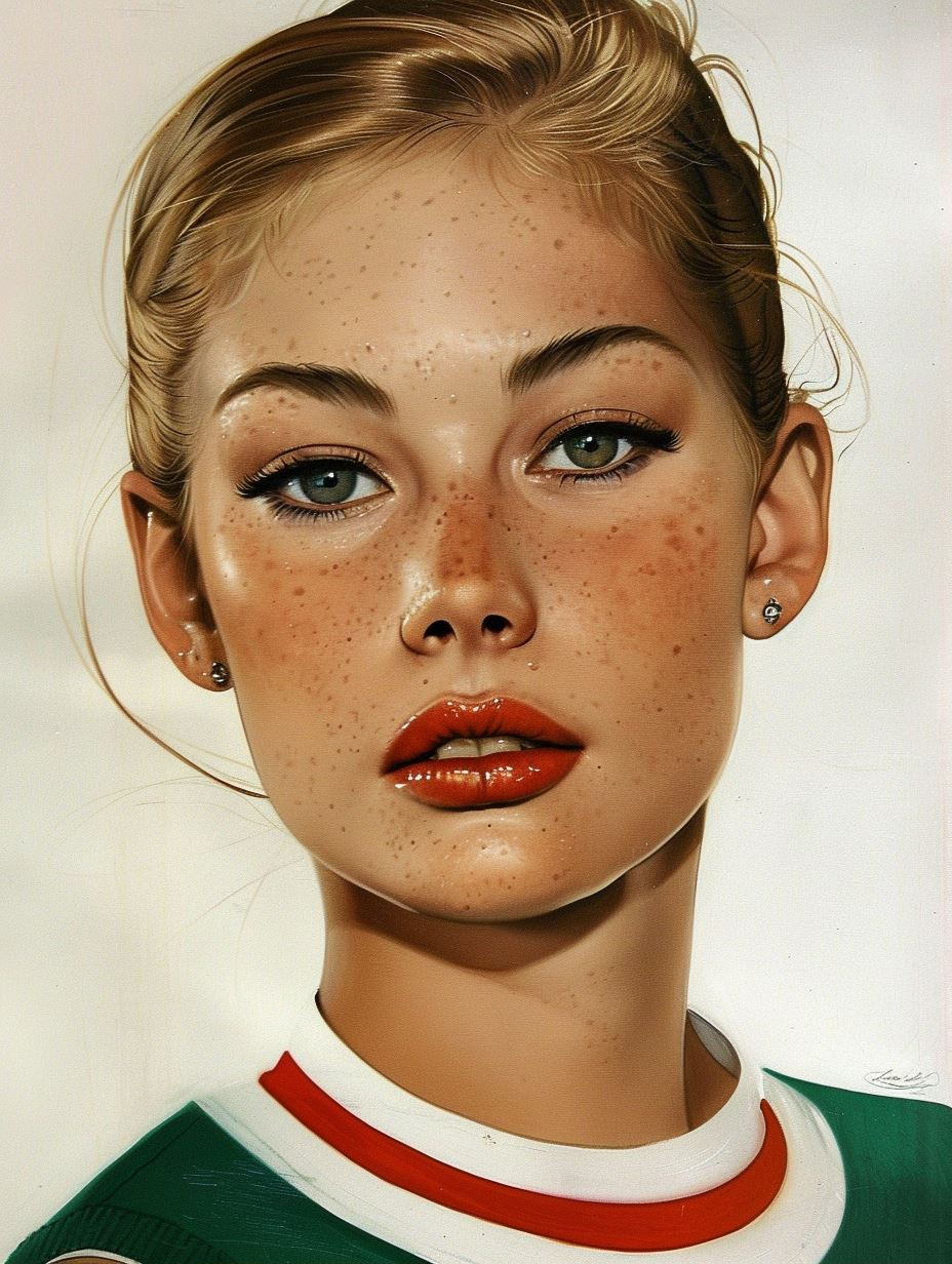 Vintage Glamour Beauty Illustrations - Image 1