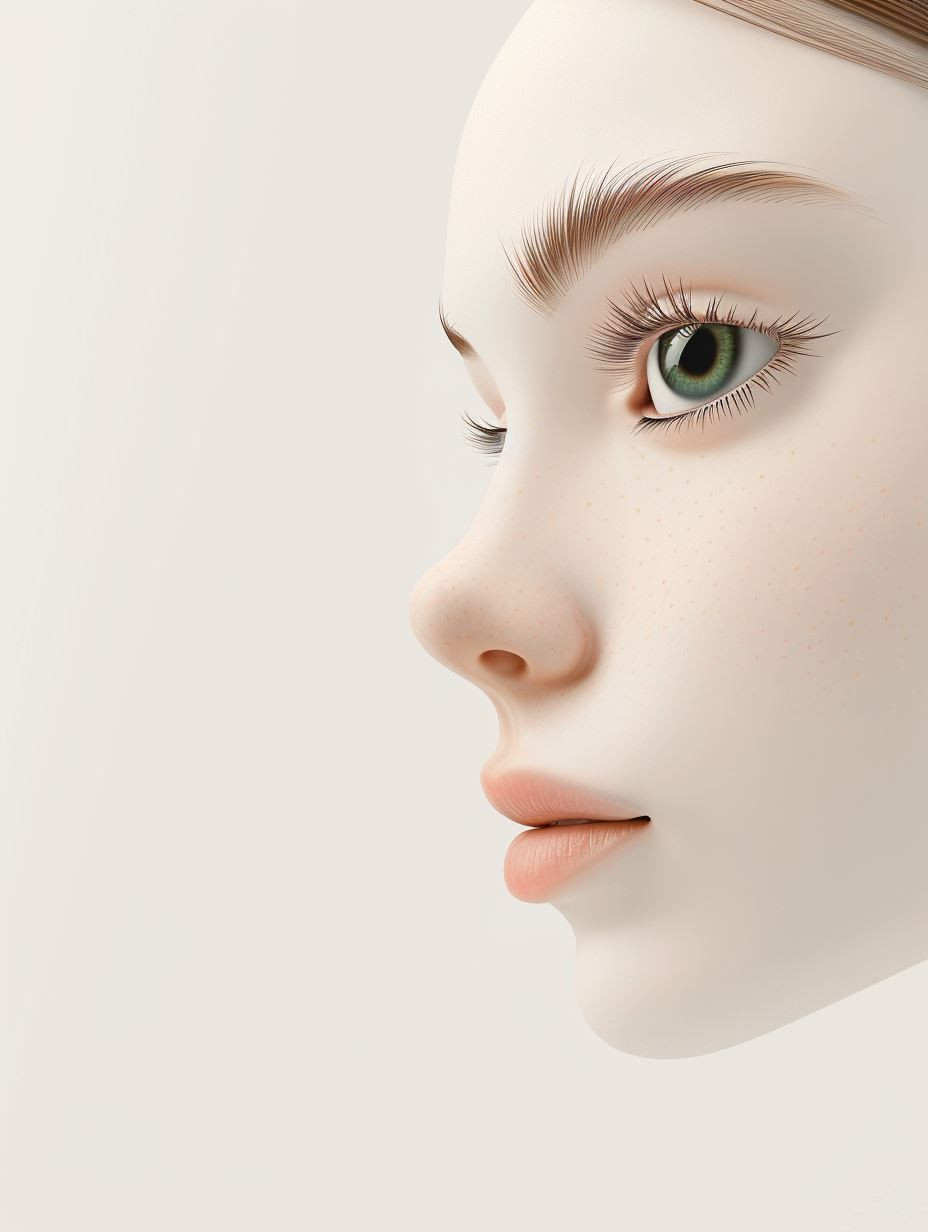 Ethereal Porcelain Serenity Portrait - Image 2