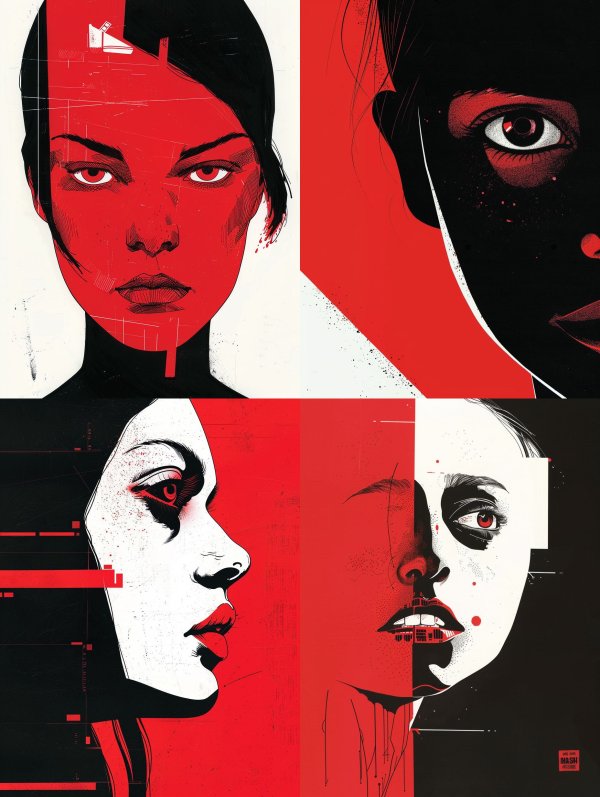 Crimson Visions: A Study in Red