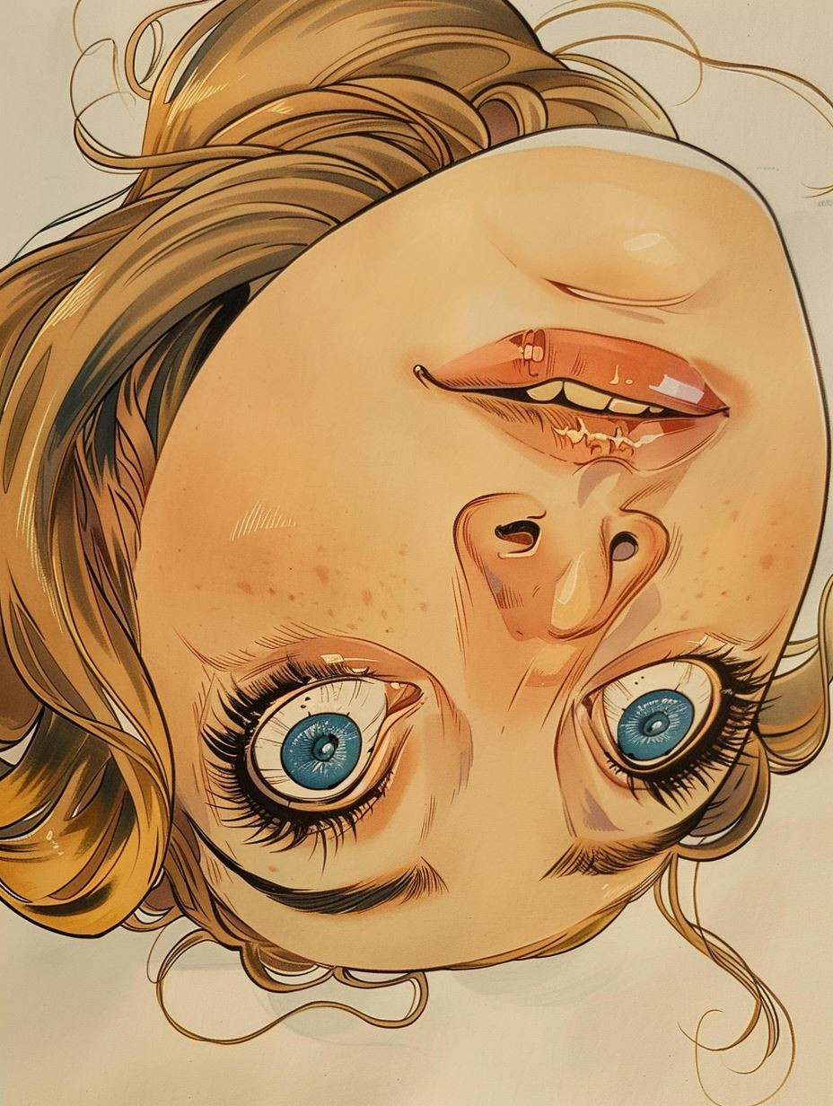 Azure Gaze: A Study in Expression - Image 4