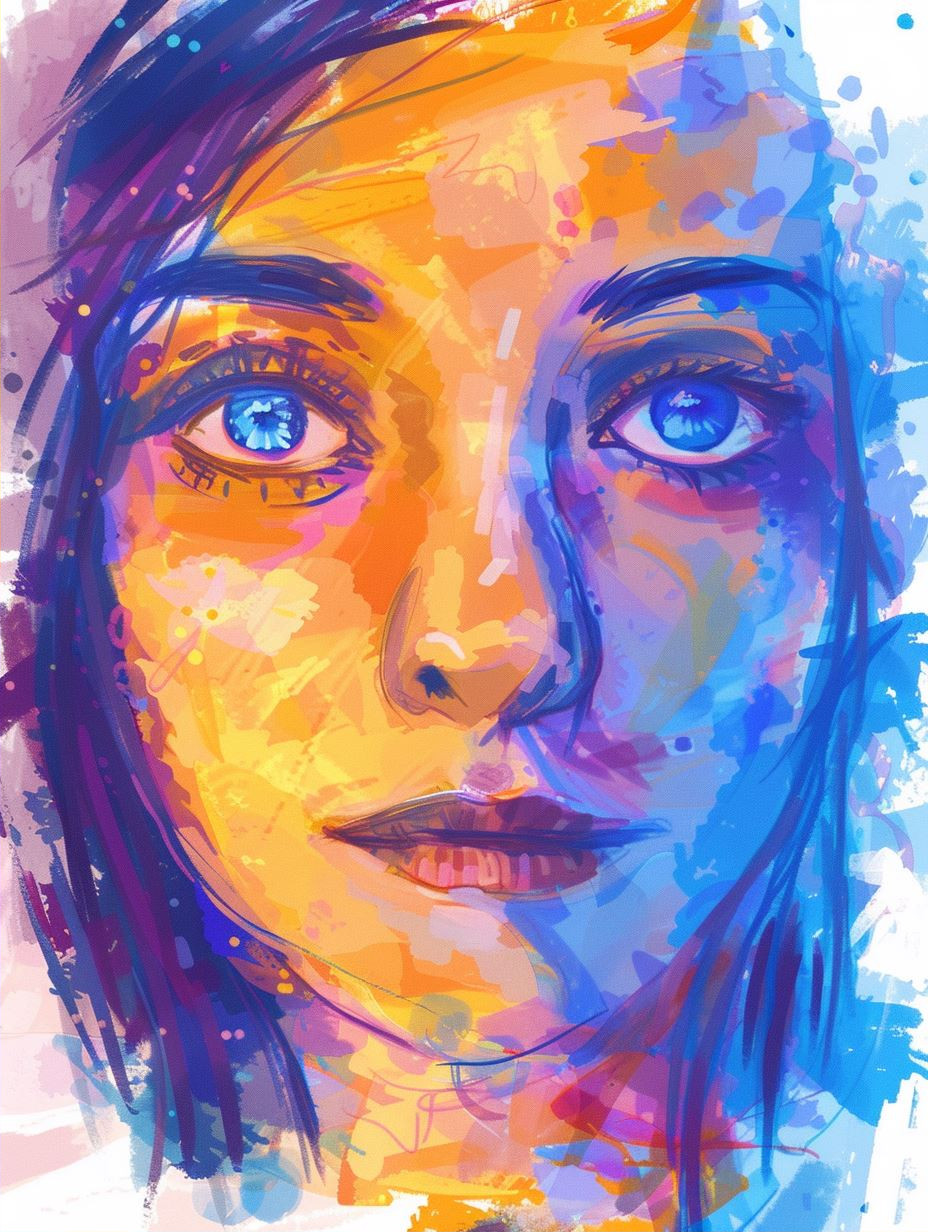 Prismatic Gazes: A Study in Color - Image 2