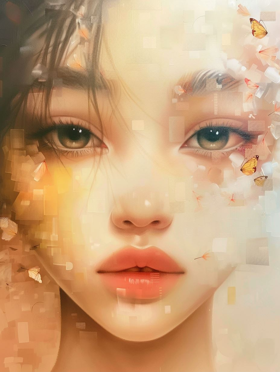 Ethereal Dreamy Portrait Artistry - Image 1