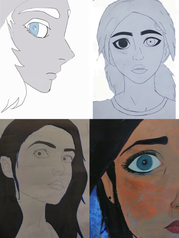 Evolution of an Artistic Portrait