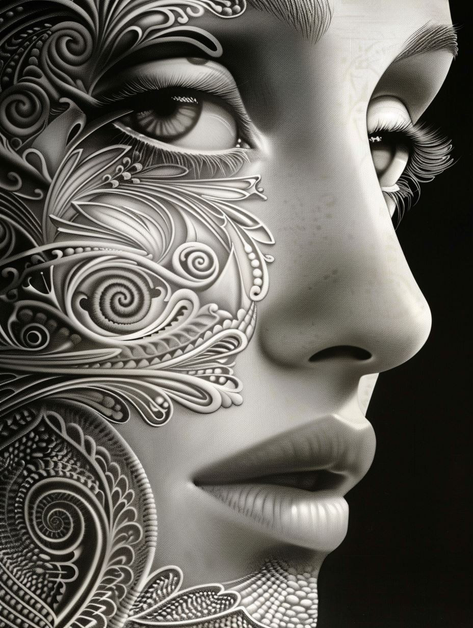 Ethereal Sculpted Monochrome Portraits - Image 4