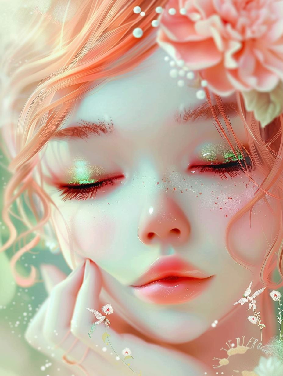Ethereal Floral Dream Portraits - Image 1