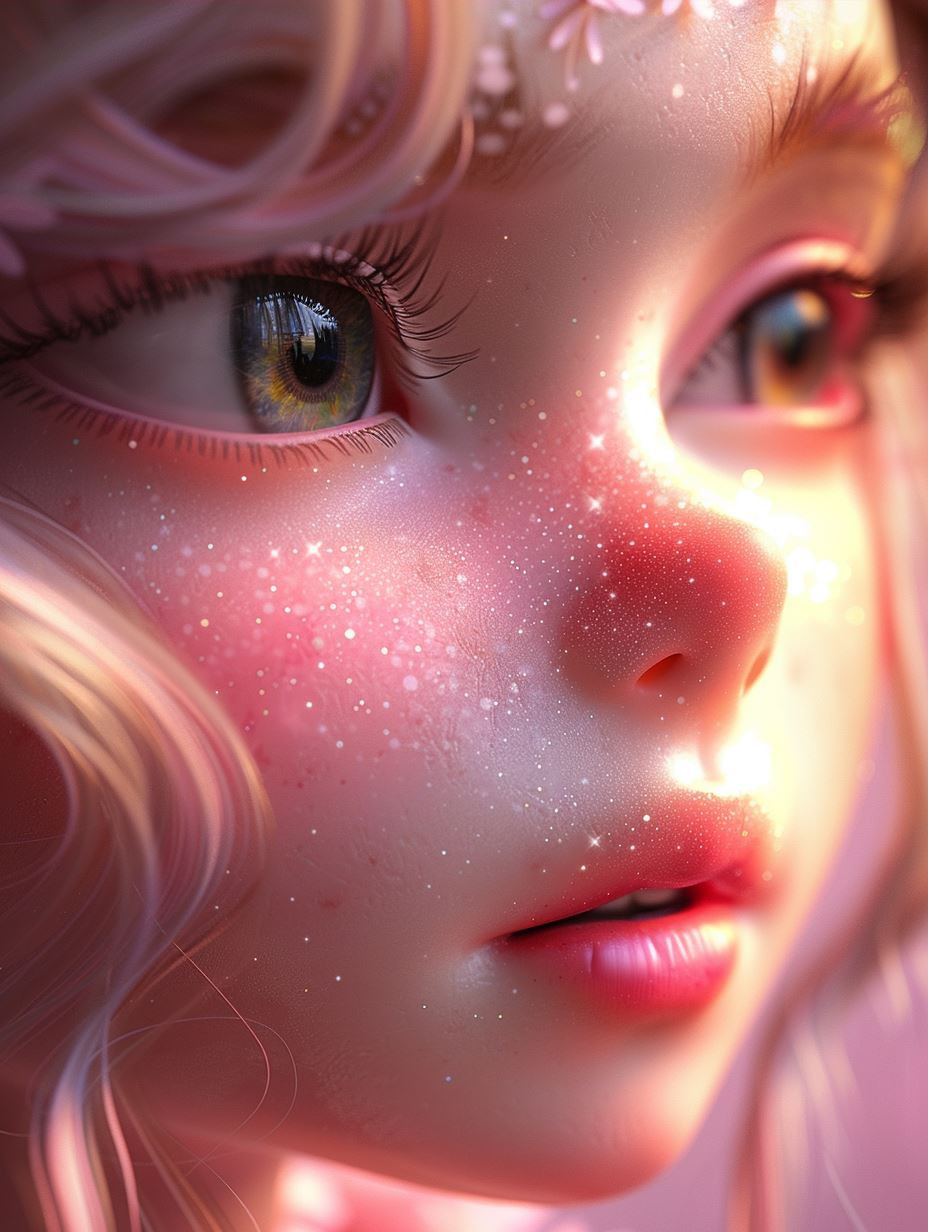 Dreamy Pink Digital Portraits - Image 3