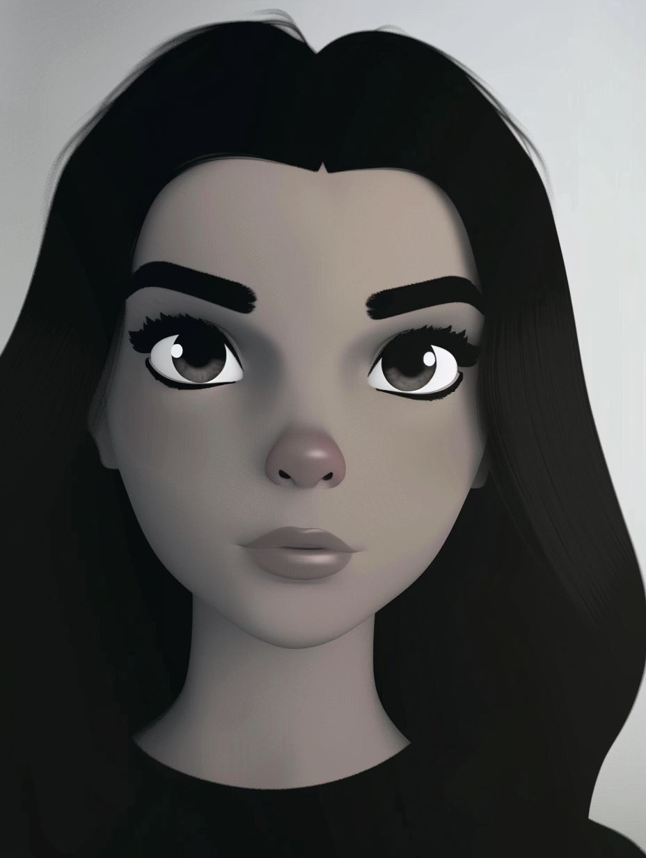 Emotional Echoes: A Digital Portrait Study - Image 2