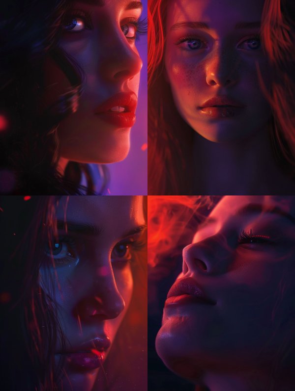 Neon Dreams: A Study in Light