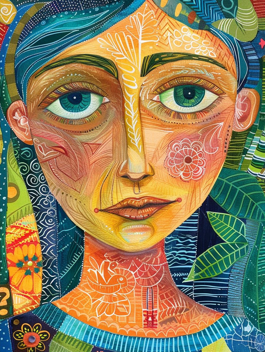 Psychedelic Pattern Portrait - Image 2