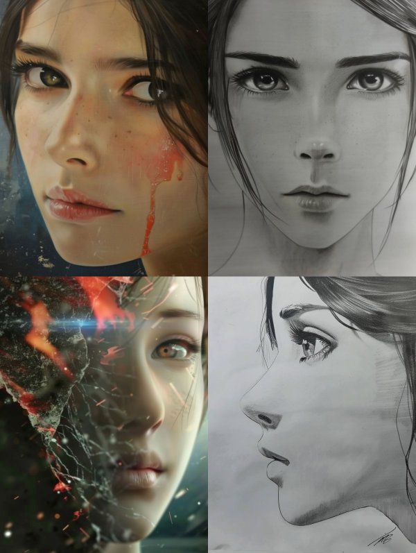 Ethereal Portraits of Silent Emotion