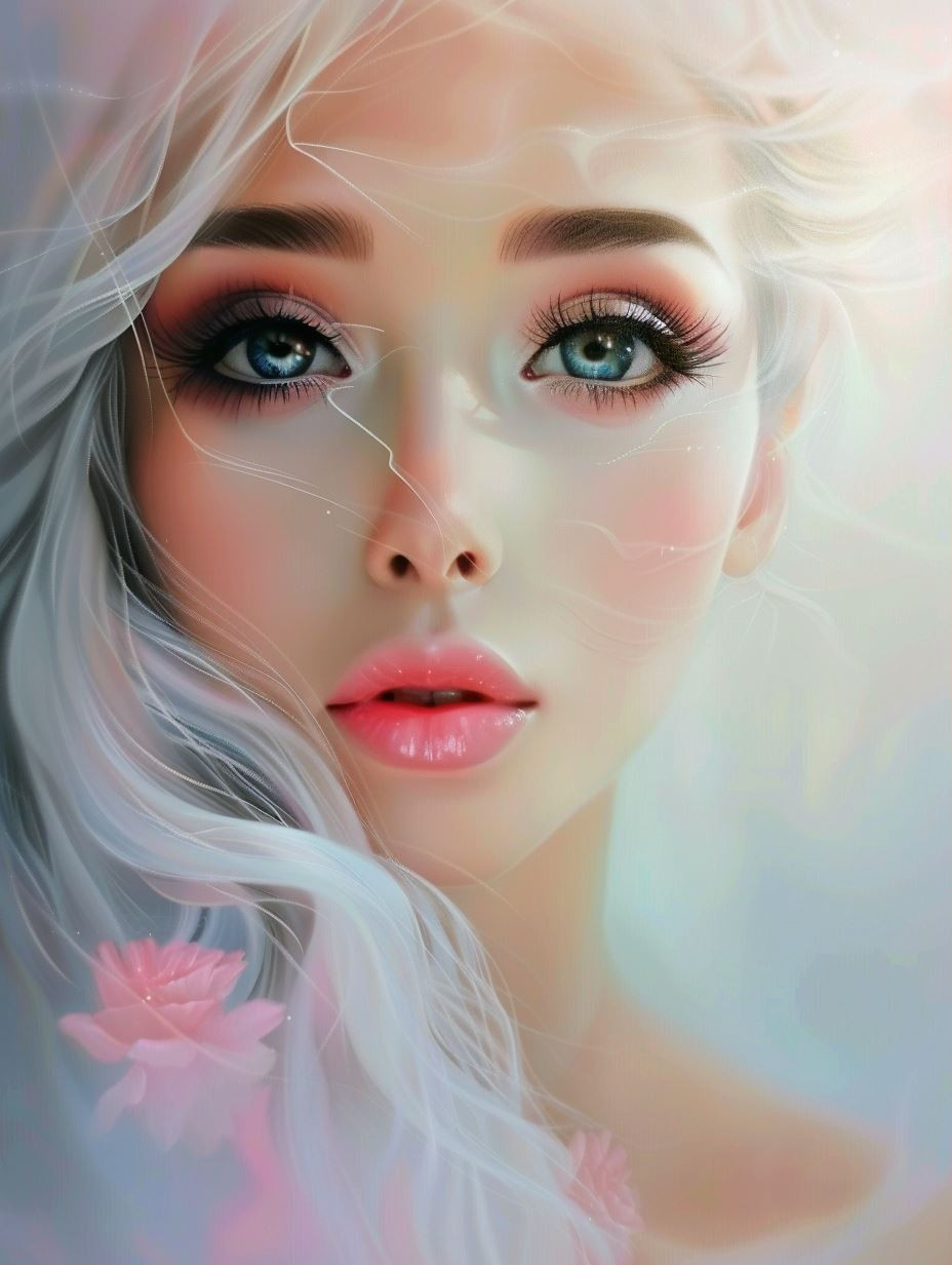 Ethereal Glow of Lunar Beauty - Image 1