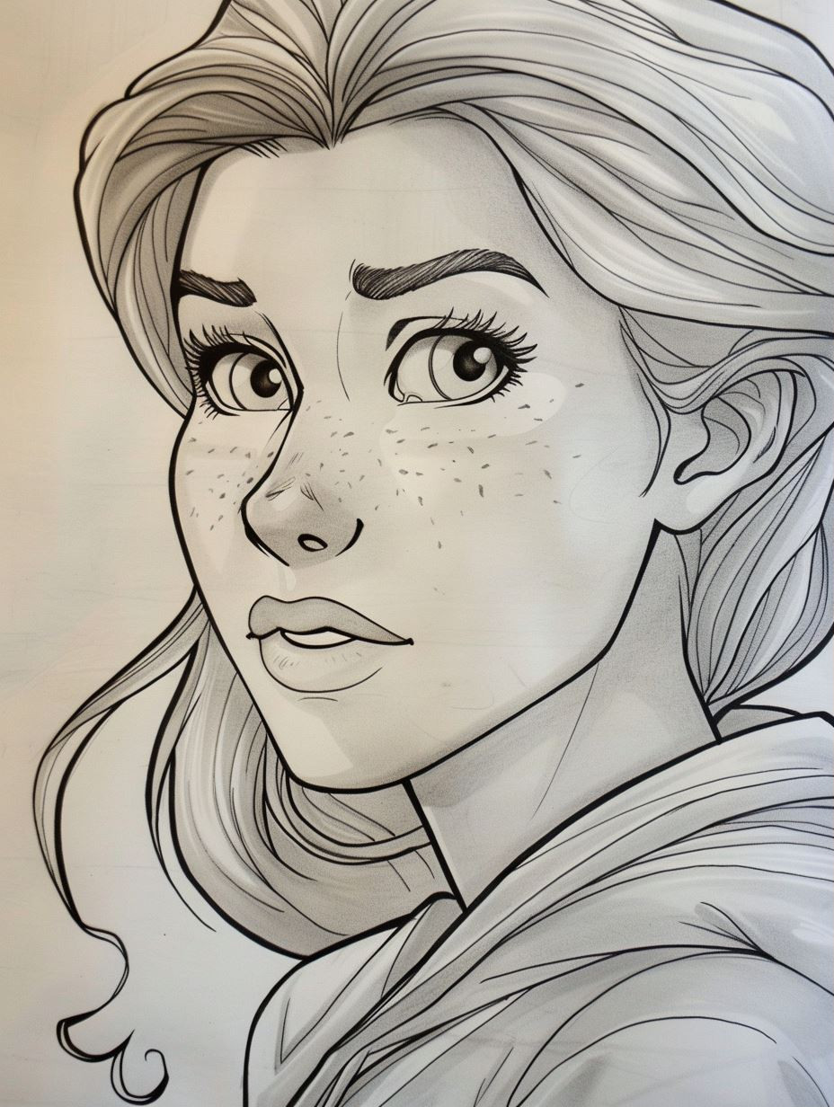 From Sketch to Color: Digital Art Evolution - Image 1