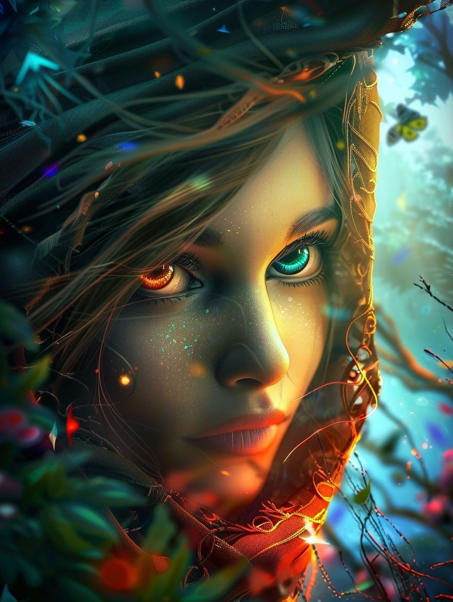 Mystic Gaze of Ethereal Nature - Image 1