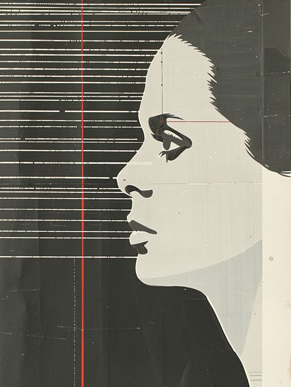 Retro Futurist Halftone Portrait - Image 3