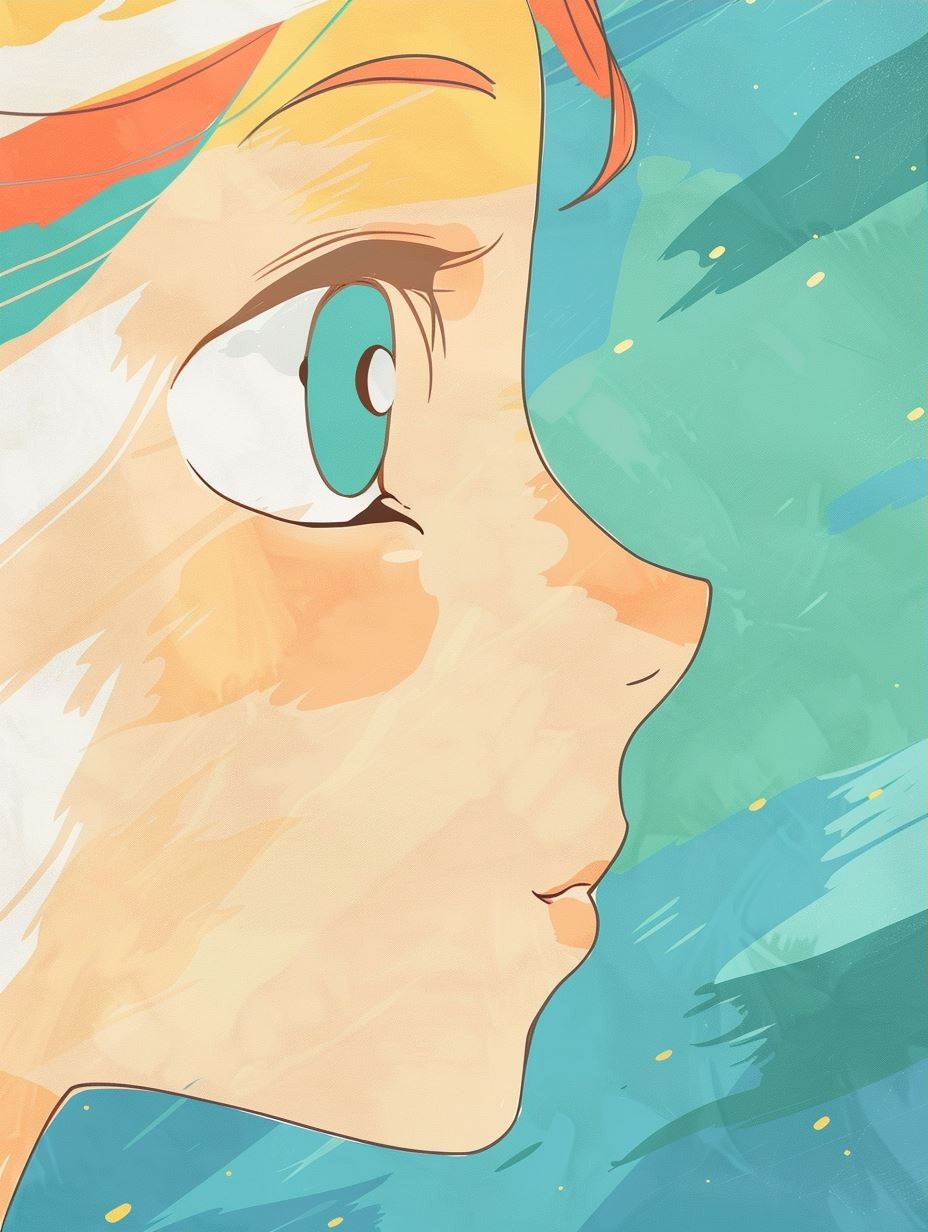 Whimsical Gazes in Watercolor - Image 3