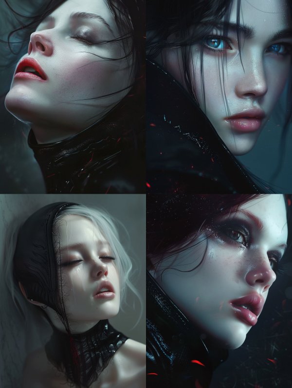Ethereal Shadows: A Study in Dark Beauty