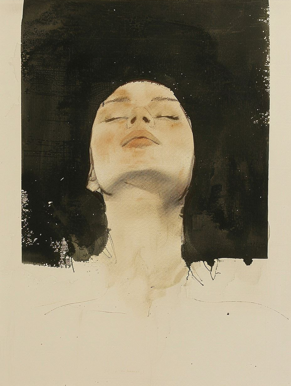 Ethereal Ink Wash Portraiture - Image 3
