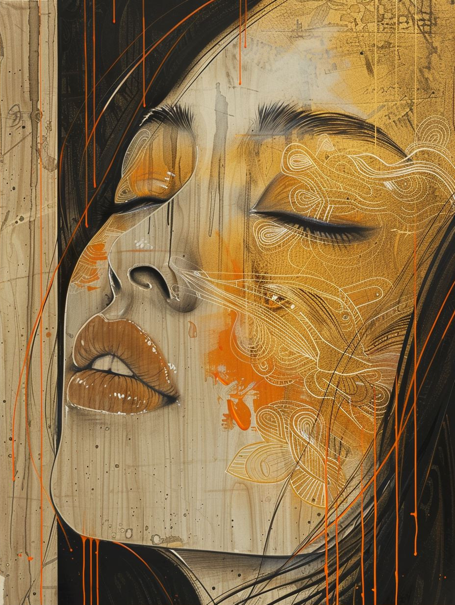 Gilded Ethereal Portrait Studies - Image 2