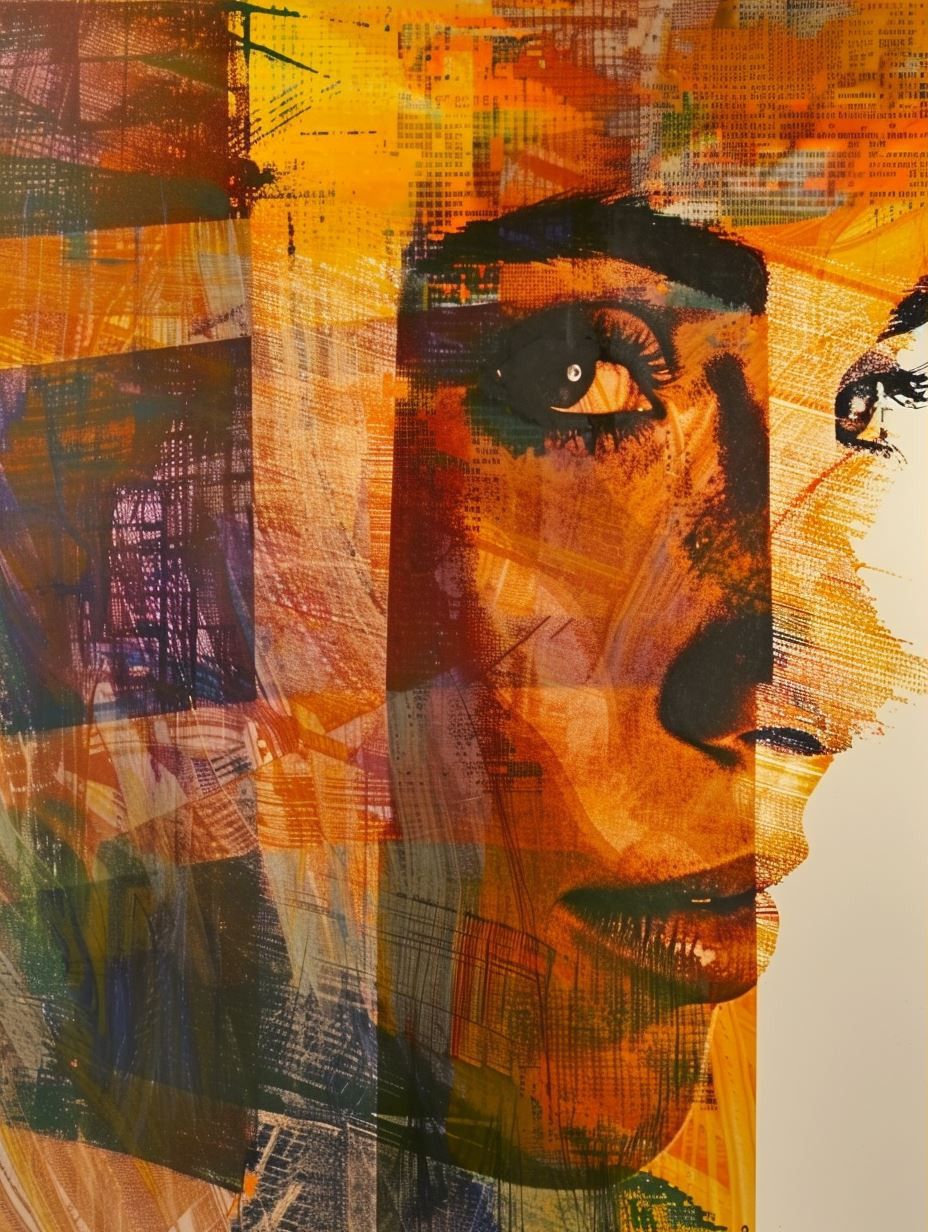 Fragmented Soul in Golden Hues - Image 3