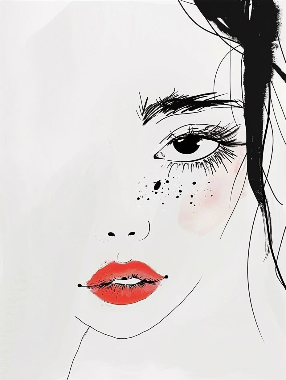 Whispers of Elegance: Minimalist Portraits - Image 2