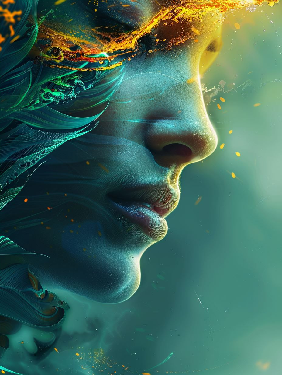 Golden Glimmer Underwater Gaze - Image 4