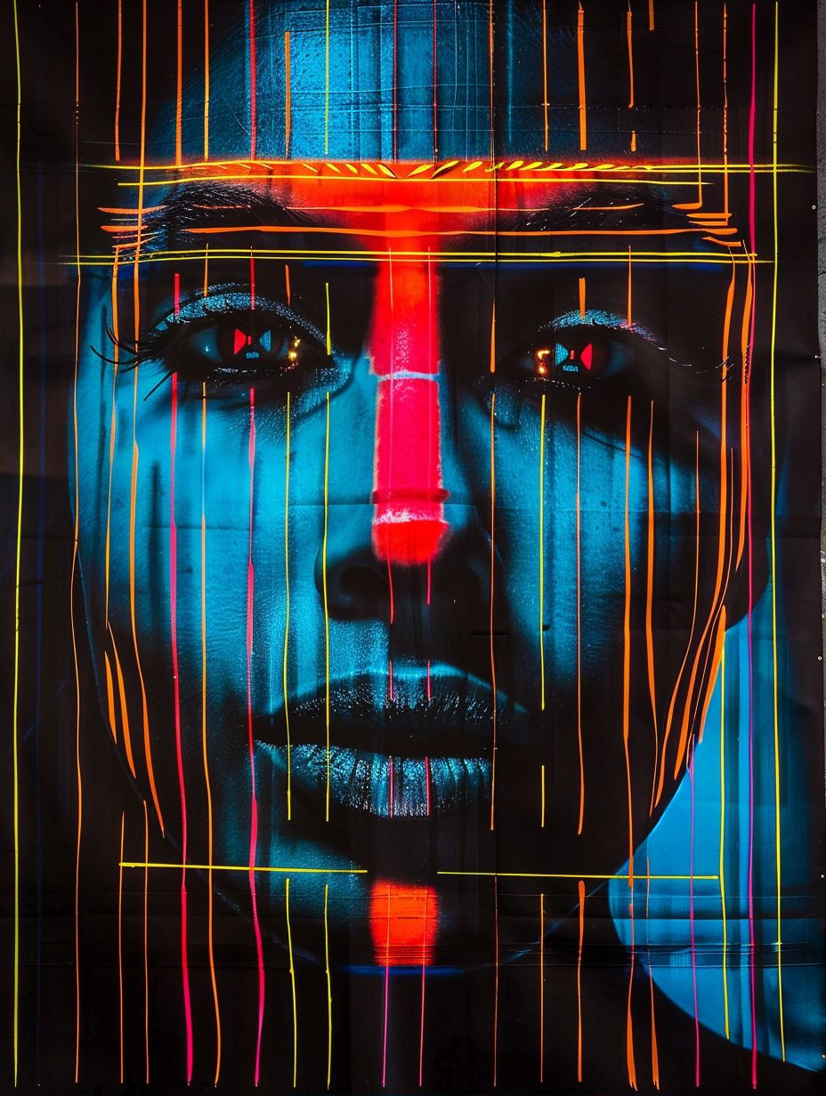 Linear Topographic Human Portrait - Image 2