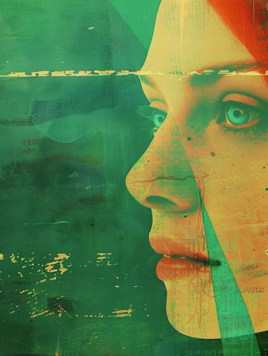Emerald Dreams Ethereal Portrait - Image 3