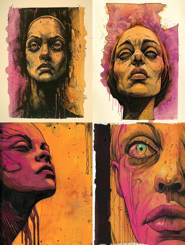 Haunting Surrealist Portrait Studies