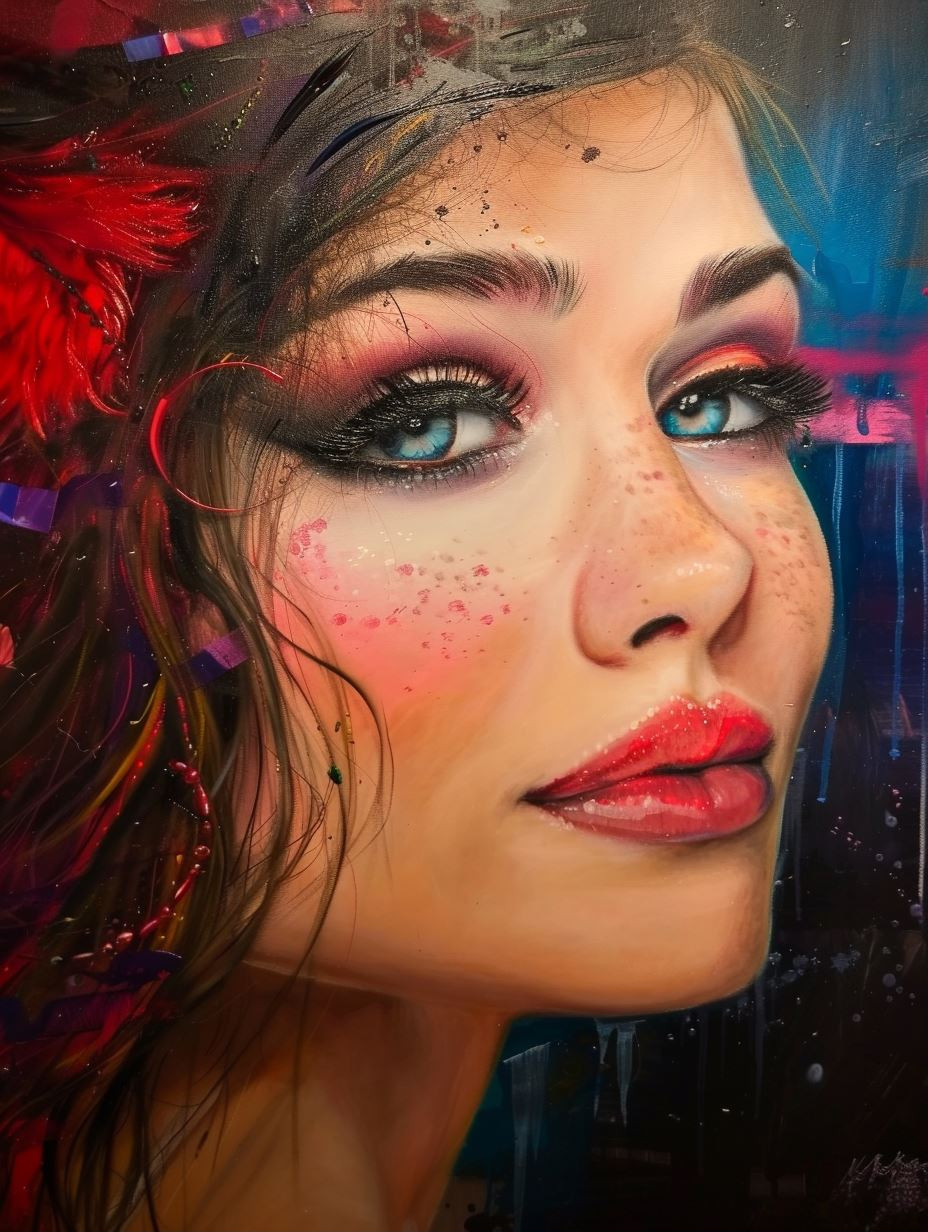 Vibrant Ethereal Portrait of Radiance