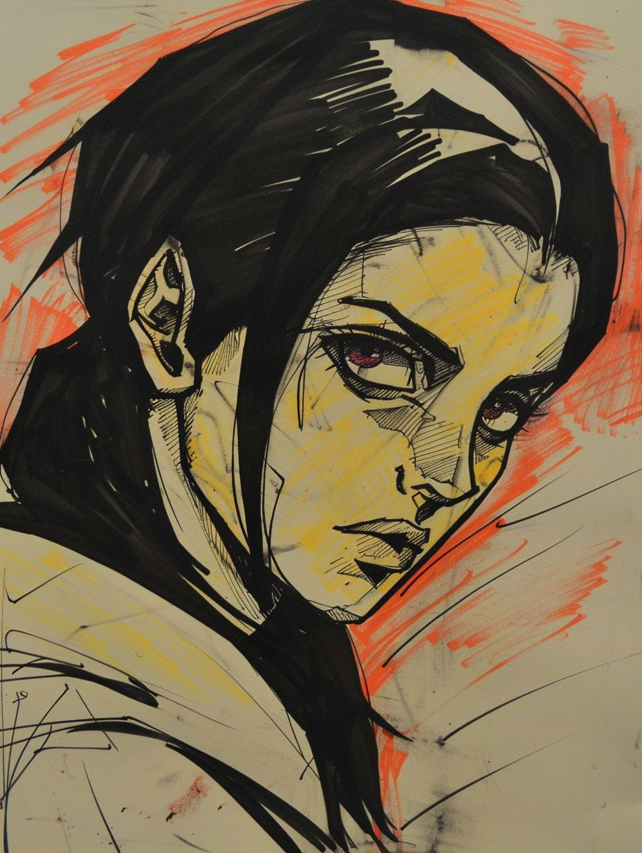 Dark Gothic Comic Portrait Studies - Image 2