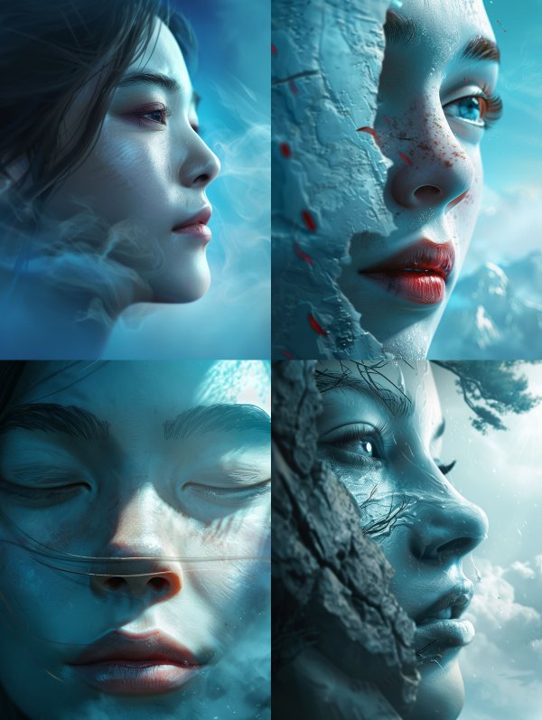 Ethereal Fragments of Frozen Beauty