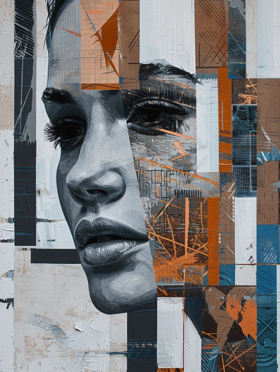Fragmented Portraits in Urban Hues - Image 3