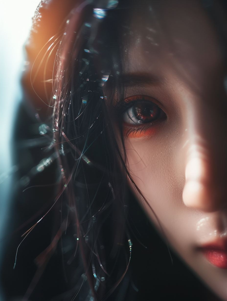 Ethereal Monochrome Gaze - Image 2