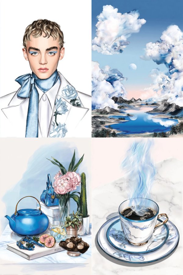 Azure Dreams: A Surrealist Art Collection
