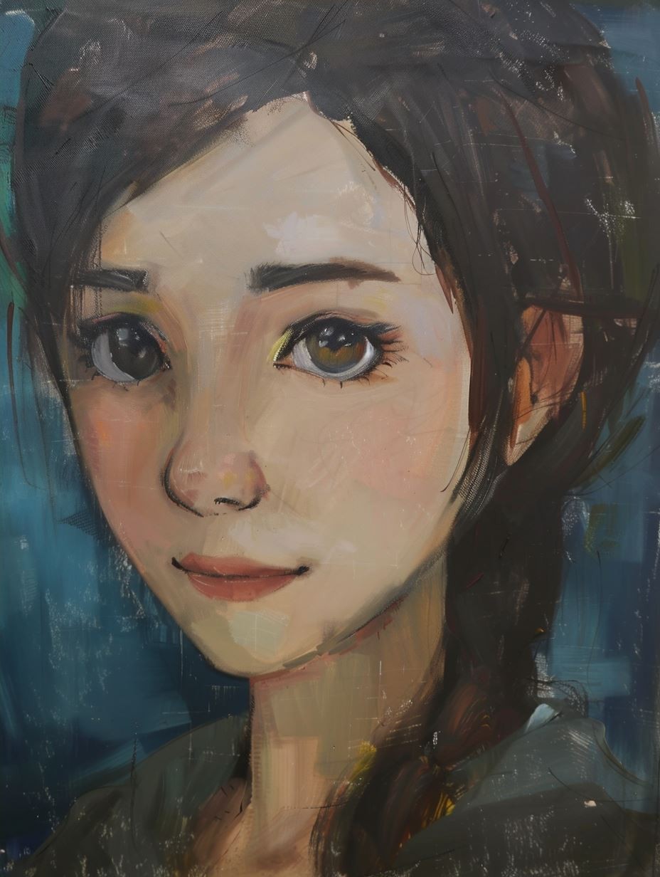 Ethereal Azure Dream Portrait - Image 4