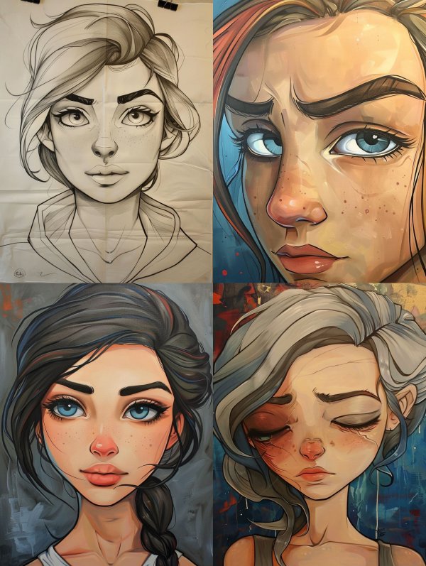 From Sketch to Soul: Artistic Evolution