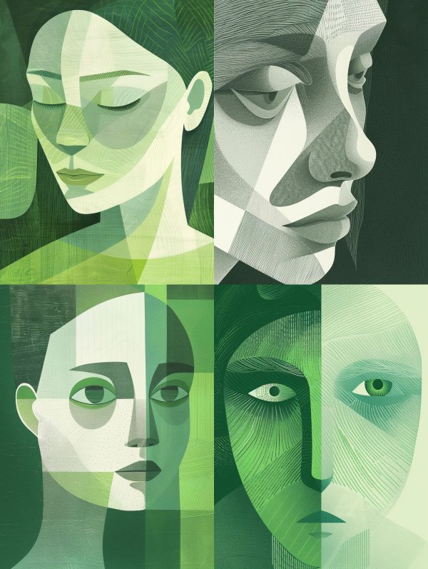 Emerald Geometric Serenity