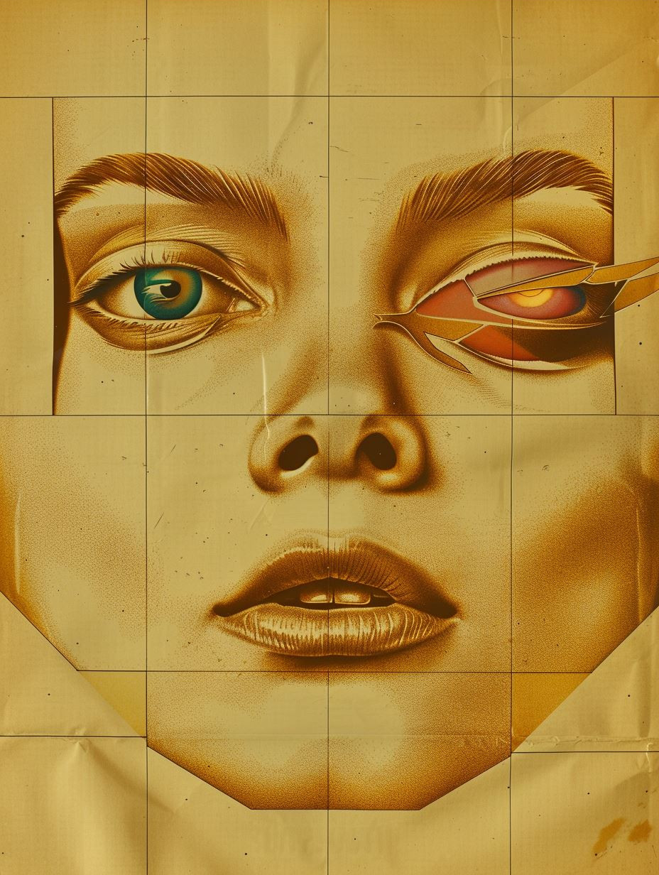 Fragmented Golden Gaze - Image 3