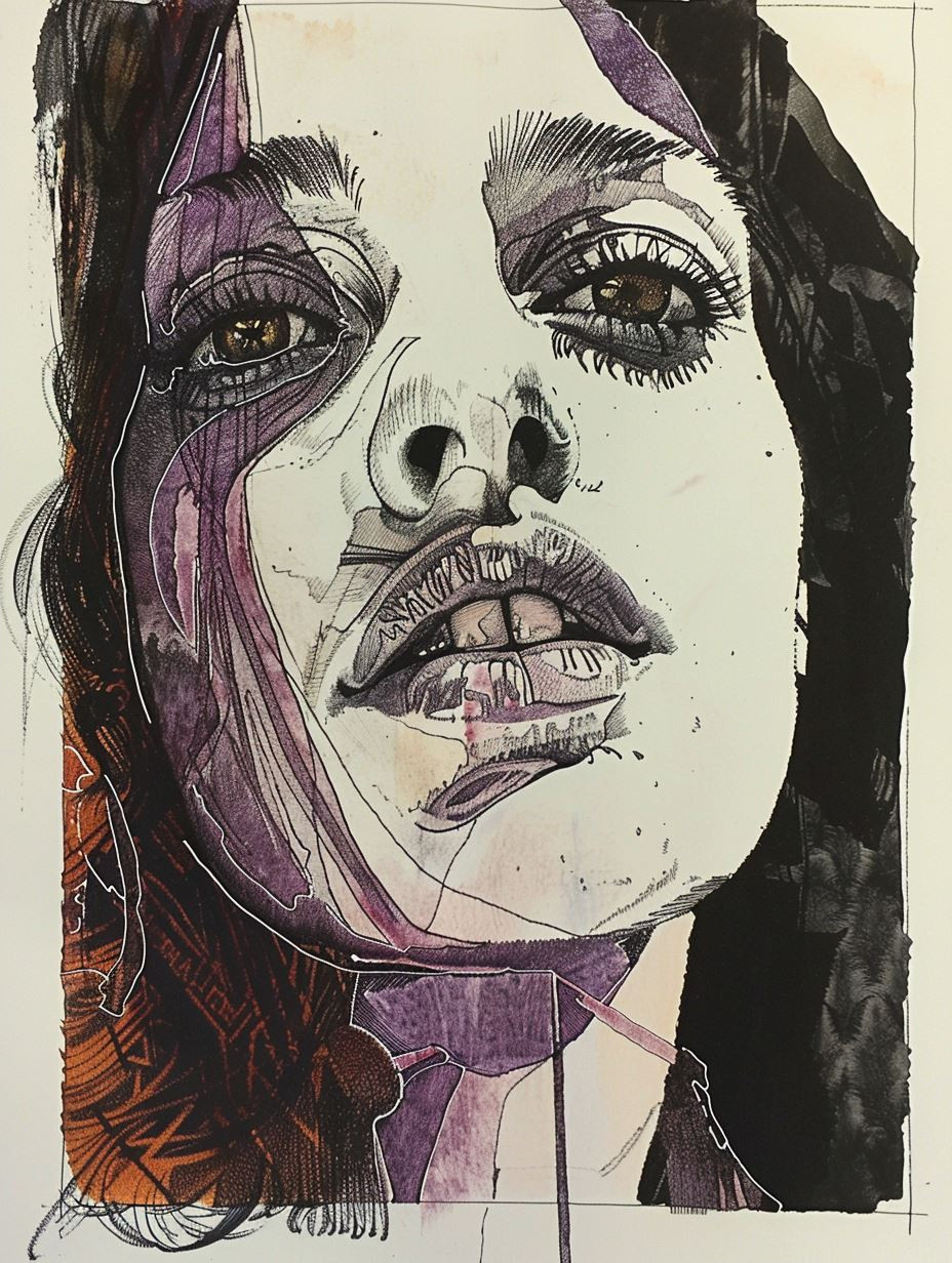Fragmented Gazes: A Study in Ink - Image 2