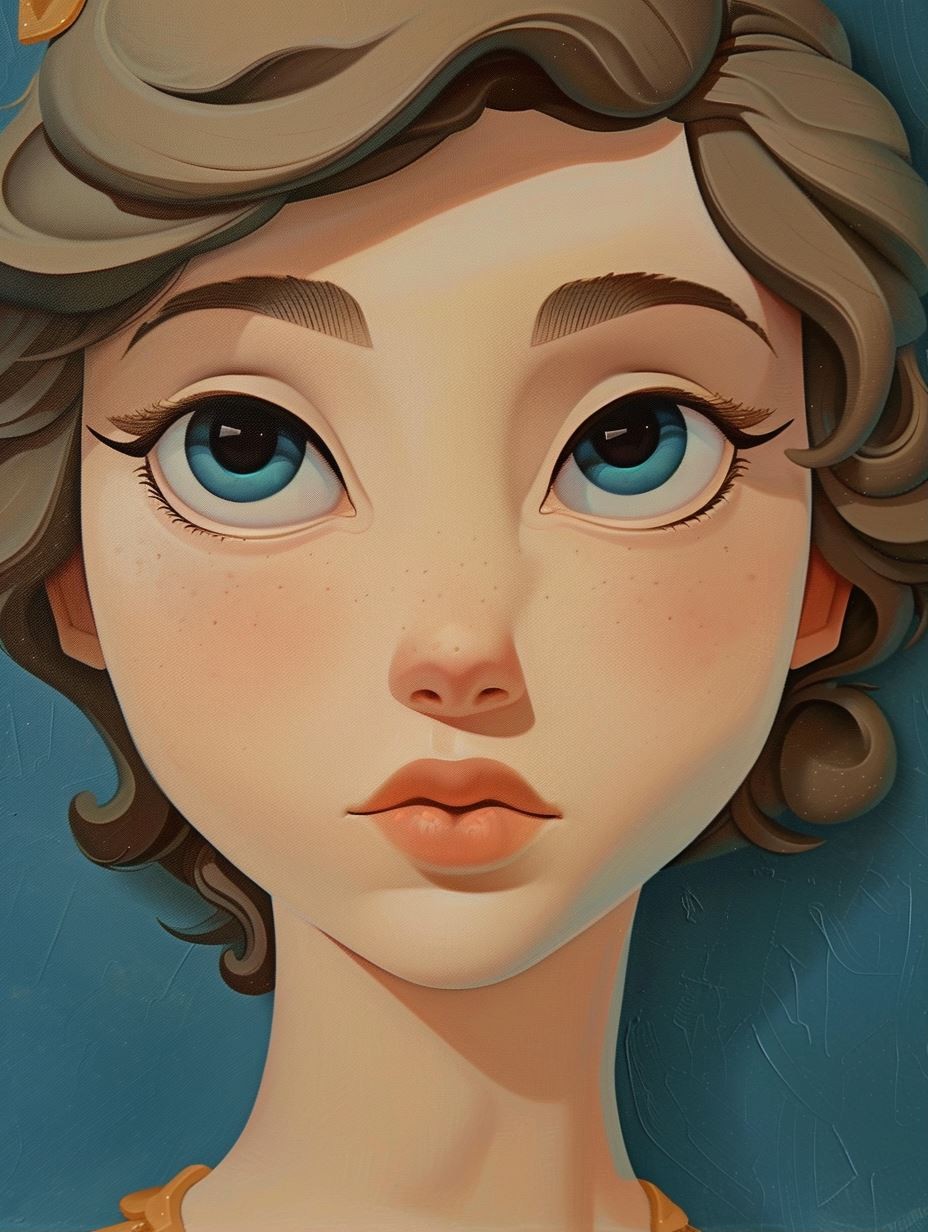 Ethereal Stylized Gaze - Image 1