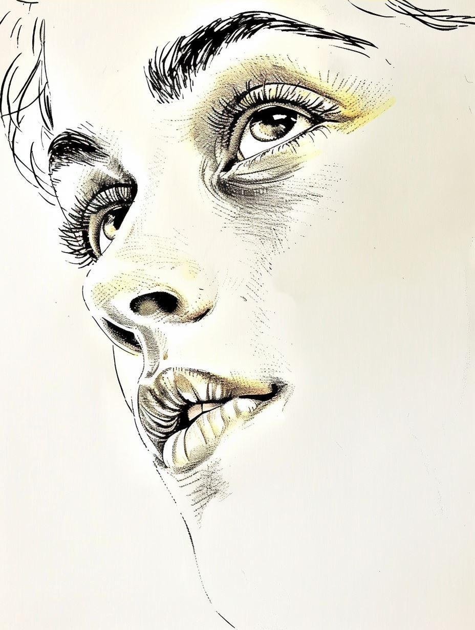 Ethereal Gaze: A Study of Feminine Beauty - Image 4
