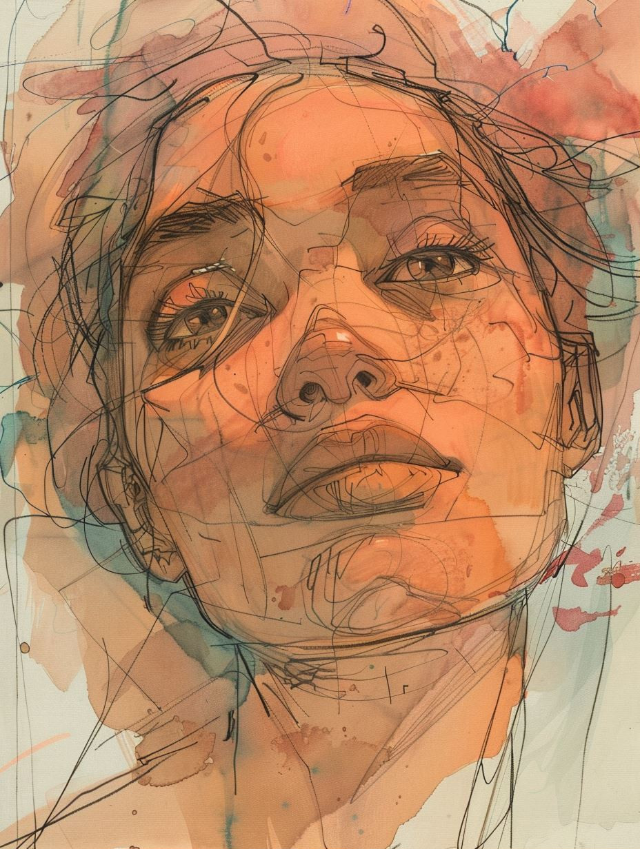 Raw Emotional Portrait Sketches - Image 1