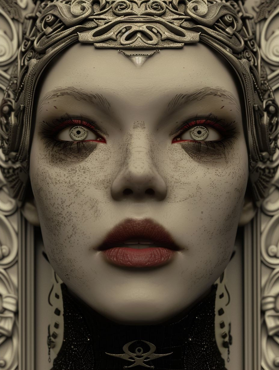 Ethereal Gothic Portraiture Study - Image 2